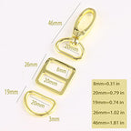PECMER 3/4 Inch Purse Hardware for Bag Making 18 Pcs Swivel Clasp Swivel Clasp Hooks Keychain Clip Purse Strap Chains Hardware D Rings for Purse Buckle Straps 20mm Gold - color: 20mm-gold-18pcs