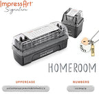 ImpressArt - Signature Homeroom Metal Stamp Set, Letters Uppercase & Numbers Bundle