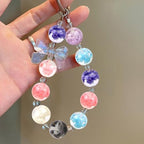 20Pcs 20mm Luminous Cloud Focal Round Beads for Pens Cloud Fancy Space Beads for DIY Craft Beadable Pens Keychain Bracelet Necklace Earrings Jewelry Making - color: Cloud