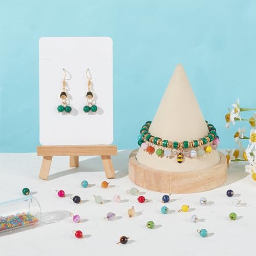 PH PandaHall Natural Gemstone Pendants & Charms - Crystal Stone Charms for DIY Crafts