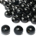 240Pcs Black Wood Beads 16mm for Craft Large Hole Wood Beads Hole:6mm (Black) - color: Black