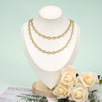 UMAOKANG 3 Meters Gold Plated Stainless Steel Chains for Jewelry Making Hollow Heart Chain Bulk on Spool with Jump Rings and Lobster Clasps - color: Heart Gold