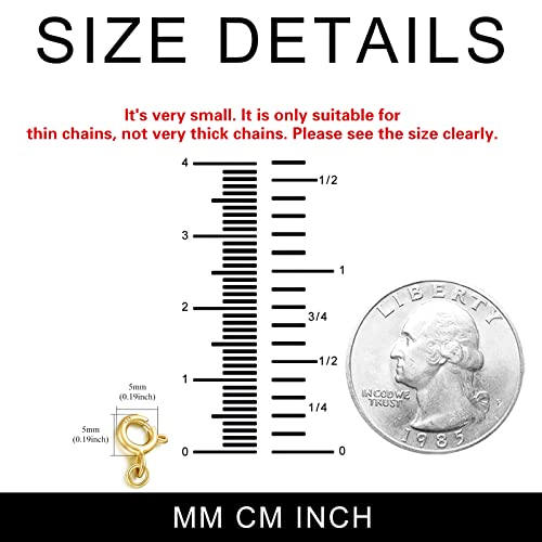 14k Gold 0.5"/1"/1.5"/2"/3" Necklace Bracelet Extender Chain, Necklace Extender Gold 14k, Durable Removable Gold Chain Extender, Gold Extension Chain for Necklace Anklet - color: style 1(Yellow)-Spring Clasp, size: 2inch