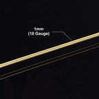 BENECREAT 18 Gauge 32 Yards Gold Jewelry Wire - Tarnish Resistant Beading & Wrapping Wire for DIY Craft Making - color: Gold, size: 18 Gauge