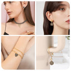 Craftdady Crystal Rhinestone Pendants Butterfly Heart Rhombus Bowknot Earring Charms Alloy Enamel Metal Pendants Light Gold Bracelet Charms for DIY Craft Necklace Jewelry Making - color: Light Gold 5 Styles