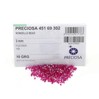 100pcs Authentic Preciosa 3mm (0.12 Inch) Small Faceted Bicone Crystal Loose Beads Fuchsia AB Compatible with Swarovski Elements Crystals for Jewelry Making Pre-B362 - color: Fuchsia AB, size: 3mm (0.12 Inch) - 100pcs