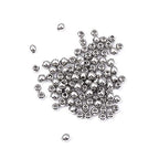 BEADIA Stainless Steel Spacer Beads 4x3mm Round Loose Charm Caps Beads for DIY Jewelry Making 100pcs with 1.5mm Hole - color: 4x3mm 1.5mm