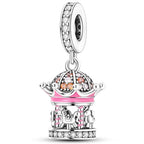925 sterling silver bracelet necklace pendant, women's jewelry gift, dream catcher net bead pendant, suitable for original bracelets, parties, birthday jewelry gifts - color: KJC913