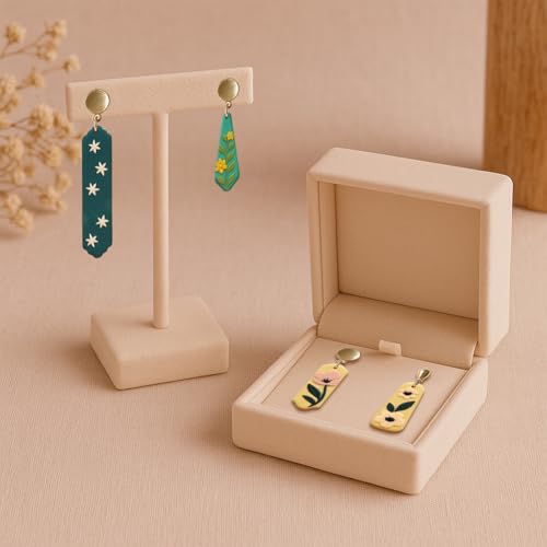 14pcs Rectangle Clay Cutters, Polymer Clay Cutting Tools for Earrings Making, Clay Jewelry Making Kit for Handicraft Enthusiasts - style: Long rectangle theme (14 pcs)