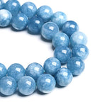 4MM 86PCS Blue Aquamarine Jade Loose Beads for Jewelry Making DIY Bracelet - color: Aquamarine Jade, size: 4mm