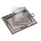 20Pcs Pendant Trays,Bezel Pendant Trays Blanks with Glass Cabochons for Pendants Making and DIY Jewelry Making(18×25mm)