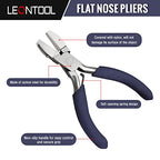 Mini Nylon Jaw Pliers 3.5-Inch Flat Nose Pliers with 2 Replacement Tips and Screwdriver Wire Straightentener Jewelry Making Tools for Beading, Gripping, Shaping Wire - style: 3.5-Inch Nylon Jaw Pliers