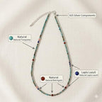 Handmade Natural Gemstone Beaded Necklace for Women, Cultured Freshwater Pearl Choker with Adjustable Extension Chain, Boho Healing Crystal Jewelry Collection - color: d green