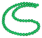 AD Beads Natural Gemstone Round Loose Beads 15" for Bracelet Necklace Earrings Jwelery Making Crafts DIY (6mm, Green Jade) - color: Green Jade, size: 6mm