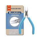 Beadalon Designer Series Nylon Jaw Pliers, Round Nose, Pacific Blue Vinyl-Free Grips, Stainless Steel, 5.25 in - color: Pacific Blue, style: Round Nose