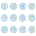 LiQunSweet 12 Pcs Silicone Focal Beads Rubber Silicone Beads Round Twelve Constellations 12 Zodiac Signs Bead Charms for Bracelet DIY Keychain Making Craftings Necklace Lanyard - color: Zodiac Signs Silicone Bead_12 Pcs