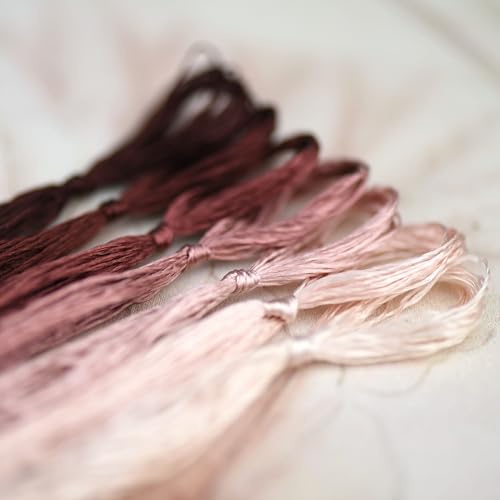 Mulberry Silk Floss Embroidery Thread Floss-Cross Stitch Threads China Silk Woven Jewelry Threads DIY Sewing Kits (55) - color: 55