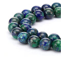 90pcs Adabele Natural Lapis Chrysocolla Healing Gemstone 4mm (0.16 inch) Small Round Beads Gem Stone Spacer for Craft Jewelry Making GF1-4 - color: Lapis Chrysocolla, size: 4mm (90pcs/1 Strand)