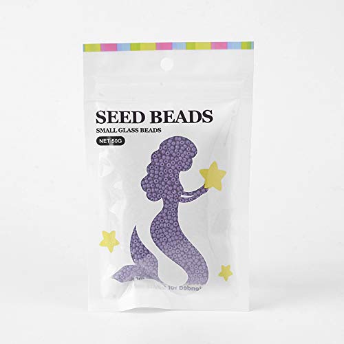 Craftdady 12/0 Opaque Round Glass Seed Beads 2mm Smooth Tiny Loose Pony Ball Spacer Beads About 2840Pcs MediumPurple for Jewelry Making Hole: 0.7mm - color: Opaque MediumPurple, 2mm