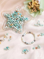Jovivi 96pcs 8mm Round Amazonite Stone Beads for Jewelry Making - color: Amazonite