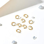 DanLingJewelry 200 pcs 304 Stainless Steel 21 Gauge Open Jump Rings 6mm for Jewelry Making Connectors Jewelry Finding Golden Color - color: 200 pcs - ф6mm δ 0.8mm - Golden