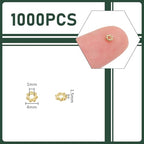 UNICRAFTALE 1000Pcs Spacer Beads Golden Flower Beads 4mm Metal Connector Beads Loose Beads Small Beads for DIY Bracelet Necklace Jewelry Making 1mm Hole - color: Golden