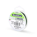 Beadalon 7 Strand Stainless Steel Bead Stringing Wire, 0.015 in / 0.38 mm, Green, 30 ft / 9.2 m - color: Green, style: .015 in / 0.38 mm , 30 ft / 9.2 m