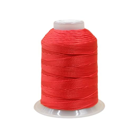 0.8mm 270 Yards Twisted Silk Cord Trim 3-Ply Twine Thread Braided Polyester String for DIY Crafts,Macrame, Pendants,Jewelry,Friendship Bracelets,Necklaces（Red） - color: Red, size: 0.8MM