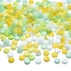 120pcs 3x8mm Mixed Colors Cat's Eye Disk Stone Loose Spacer Gemstone Beads Semi-Precious Craft Supplies for DIY Jewelry Making - color: Disk3x8mm Mixed Colors