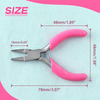 SPEEDWOX 3 Inch Duckbill Mini Flat Nose Pliers for Jewelry Making - Small Pliers, Smooth Jaw, Jewelry Tool - style: Duckbill Pliers