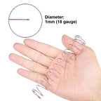 18 Gauge Aluminum Craft Wire, 165 Feet 1mm Bendable Metal Wire for Jewelry, Sculpting, Modeling, Wreaths, Floral Making, Beading, Wire Wrapping (Light Pink) - color: Light Pink