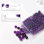 Raicegs 100pcs 8mm Amethyst Beads Natural Gemstone Beads Round Loose Beads for Jewelry Making DIY Bracelets Necklace - color: Amethyst, size: 8mm Round