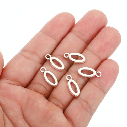 PATIKIL Letter Charm, 50pcs Alphabet Initial Pendant Charm Bulk DIY for Jewelry Making Bracelets Earrings Necklace - style: O