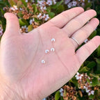 200pcs Crimp Bead Knot Cover End Caps 4mm (0.16 Inch) Crimp Cover Sterling Silver Plated Copper Brass for DIY Craft Jewelry Making CF9-4 - color: Silver, size: 4mm (0.16 inch) - 200pcs