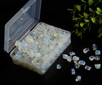 Natural Chip Stone Beads Opalite 5-8mm About 400 Pieces Irregular Gemstones Healing Crystal Loose Rocks Bead Hole Drilled DIY for Bracelet Jewelry Making Crafting (5-8mm, Opalite) - color: Opalite