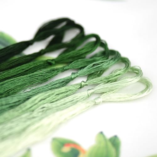 MIINGGUXIUYI Mulberry Silk Floss Embroidery Thread Floss-Cross Stitch Threads China Silk Woven Jewelry Threads DIY Sewing Kits (98) - color: 98