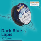 Soft Flex 49 Strand Beading Wire - Medium 0.19 Diameter - 30 Feet Nylon Design Wire - style: Dark Blue Lapis