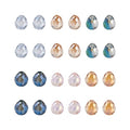 Craftdady 360Pcs Faceted Glass Teardrop Beads 6 Colors Transparent Pearl Luster Water Drop Glass Crystal Loose Beads Electroplate Charms for DIY Jewelry Crafts Making - color: 6 Colors, 6x6mm