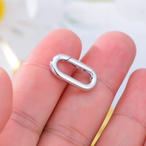 925 Sterling Silver Double Opening Lobster Clasp, Necklace Bracelet Anklet Jewelry Extender Clasp for DIY Jewelry Making (Style 5-2pcs) - style: style 5-2pcs