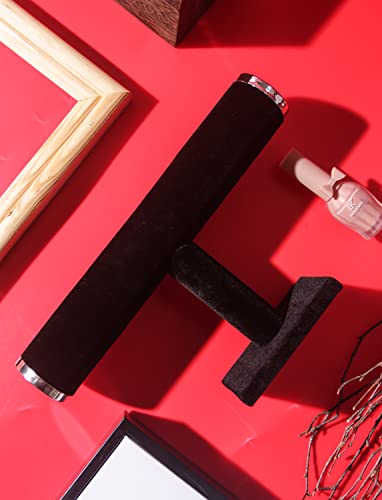 Bracelet Holder Stand,Bracelet Organizer Display for Selling,Bangle Organizer for Women,Watch Storage Holder for Men,Jewelry Business Supplies (Black + metal lid) - style: Style 1 （Black 1 Tier ）