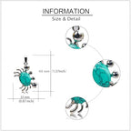 6 Pieces Crab Pendants Crystal Natural Stone Alloy Crab Charm for Jewelry Making Necklace - color: 6pcs Crab Jewelry Set