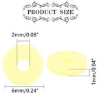 Light Yellow Polymer Clay Beads, 6mm Heishi Bead for Jewelry Bracelets Necklace Making 1000PCS - color: Golden yellow
