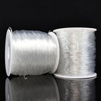 1 mm Stretchy Bracelet String, 2 Rolls Durable Elastic String, Clear Bead Cord for Bracelets, Necklaces, Beading, and Jewelry Making (200 m) - size: 1 mm