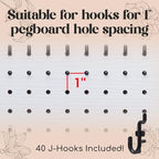Tapeera Folding Peg Board Display Stand For Vendors 40 Hooks Included - Jewelry Display For Craft Show - Tabletop Pegboard Earring Display For Vendor Event - Bracelet Display Rack For Selling Keychain