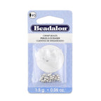 Beadalon Crimp Beads, Size #3, Silver Plated, 1.5 g, Approx. 27 pc - color: Silver, size: Size #3, 27 pc