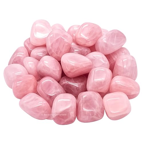 Amazing Gemstone Star Rose Quartz Crystal Tumbled Stones Polished Rocks - Natural Gem Stones for Healing - DIY Crystals for Protection (1 Piece) - color: Star Rose Quartz
