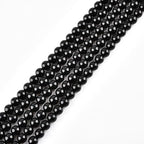 3mm Natural Black Onyx Beads Round Agate Gemstone Loose Beads for Jewelry Making (120-125pcs/strand) - color: Black Onyx, size: 3mm