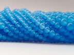 Stone Beads 6mm 140pcs Light Blue Chalcedony Beads Round Loose Gemstones Beads for Bracelet Necklace Jewelry Making (6mm, 60628 Light Blue Chalcedony) - color: Light Blue Chalcedony Beads, size: 6mm