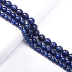 AD Beads Natural Gemstone Round Loose Beads 15" for Bracelet Necklace Earrings Jwelery Making Crafts DIY (4mm, Blue Lapis) - color: Blue Lapis, size: 4mm