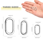 10pcs 925 Silver Plated Oval Clasps,Jewelry Clasps,Gold Paper Clip Clasps,DIY Bracelets Necklaces Jewelry Making and Repairing (925 Silver-19mm) - color: 925 Silver-19mm